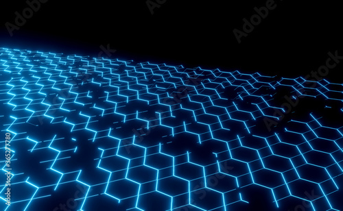 digital technology abstract background.3d illustration