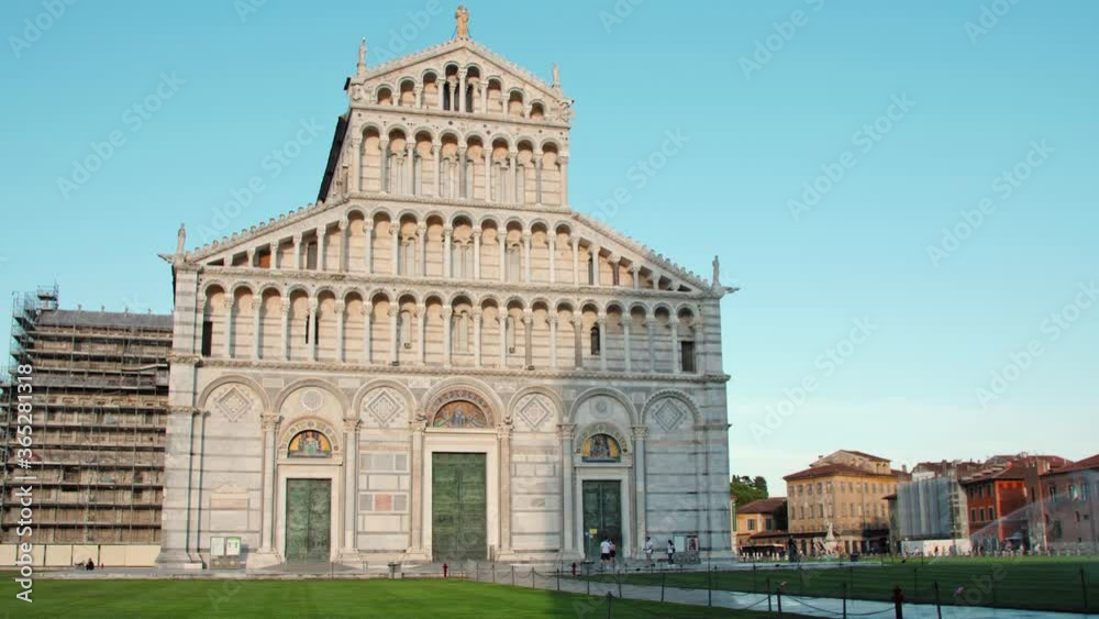 Medieval Cathedral of Pisa in Piazza del Duomo near the Leaning Tower of Pisa Medieval Cathedral of Pisa in Piazza del Duomo near the Leaning Tower of Pisa