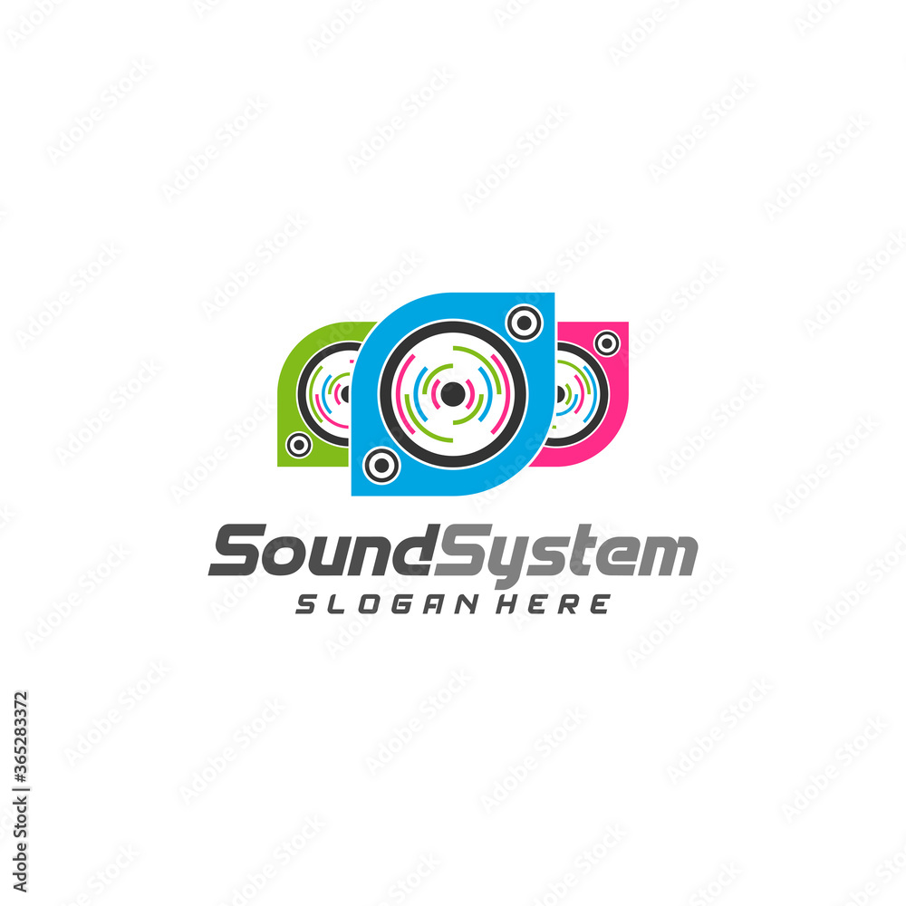 Sound System Logo Design Vector, Sound Logo Template, Concept Design Creative, Icon Symbol Sound System Logo Design Vector, Sound Logo Template, Concept Design Creative, Icon Symbol