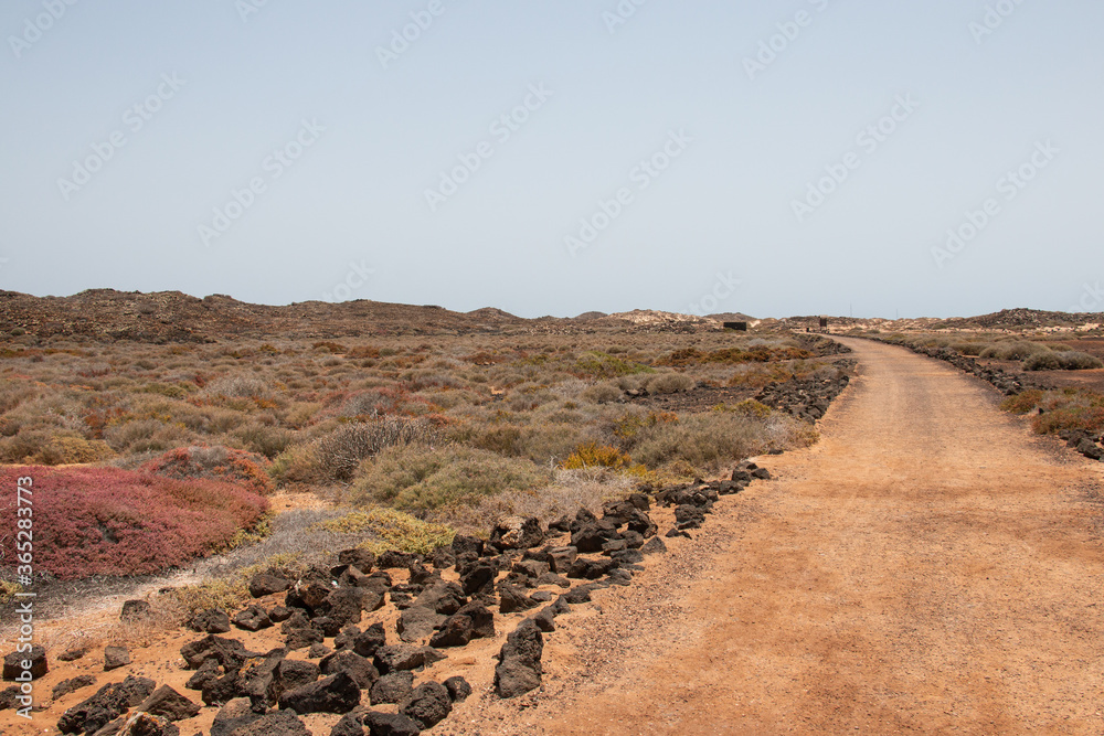 desert way on the volcanic island