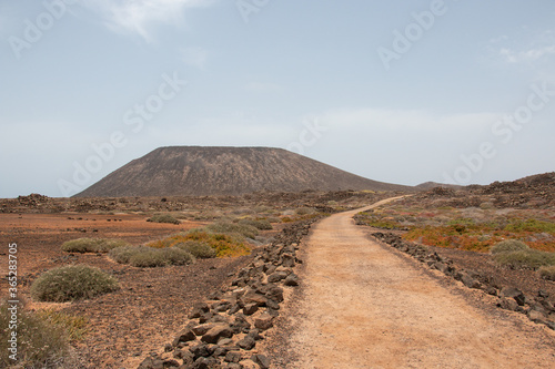 desert way on the volcanic island