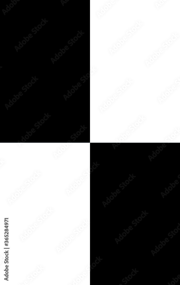 Black and white squares, paper sheets background, two white rectangles and two black rectangles, four rectangles. Black and white squares, paper sheets background, two white rectangles and two black rectangles, four rectangles.