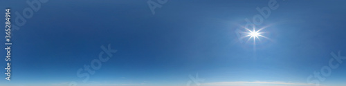 Sky hemisphere. Dome photo of sky for your 360   VR photography or video