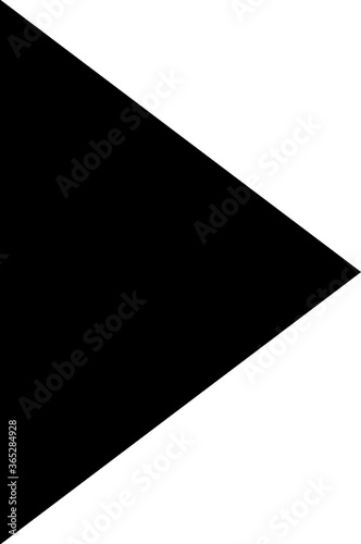 Black and white triangles  paper sheets background  two white triangles and two black triangles  three triangles.