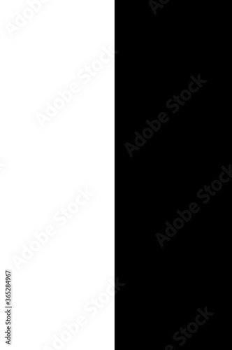 Black and white rectangles, paper sheets background, one white rectangle and one black rectangle, two rectangles.