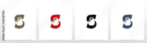 Kettlebell On Letter Logo Design S