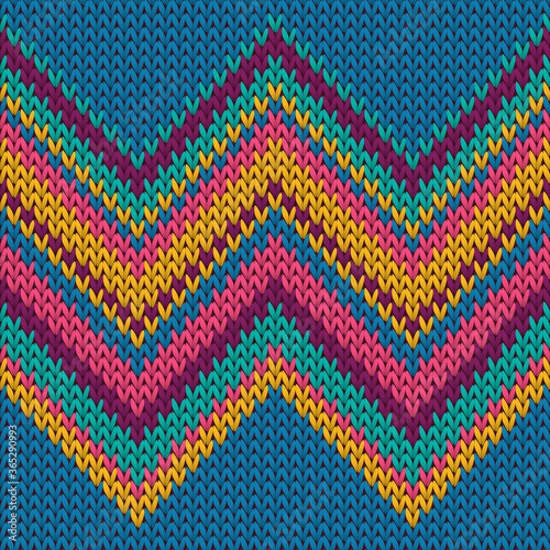 Trendy zig zal lines knitting texture geometric 