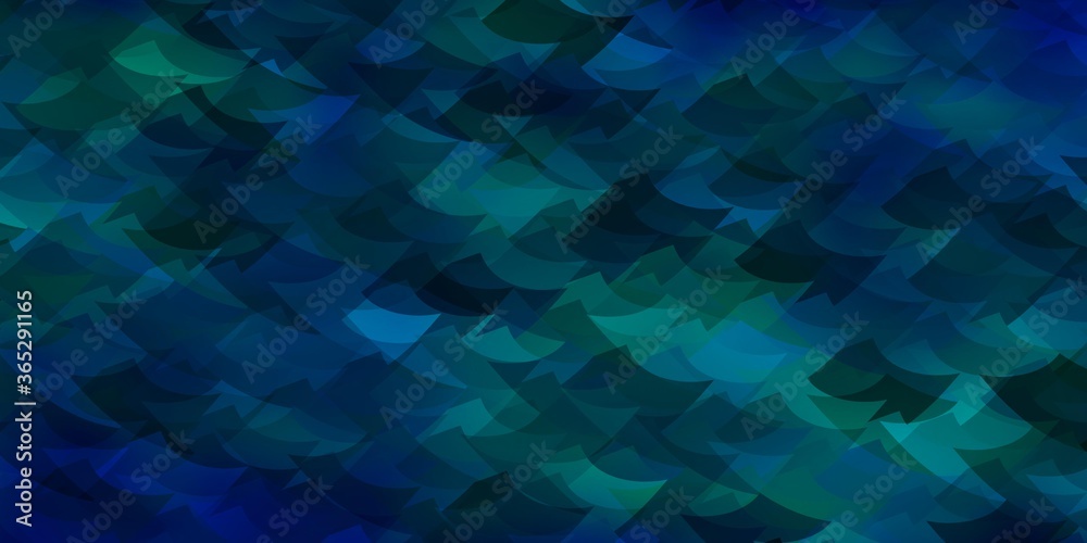 Obraz premium Light BLUE vector layout with lines, triangles.