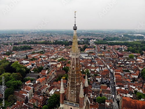 Amazing view from above. So impressive and beautiful Brugge. Medieval history around you.Must see for all explorer. View from Drone. From Belgium with Love.