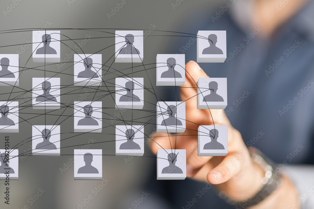 organization chart team concept networking group organization chart team concept networking group
