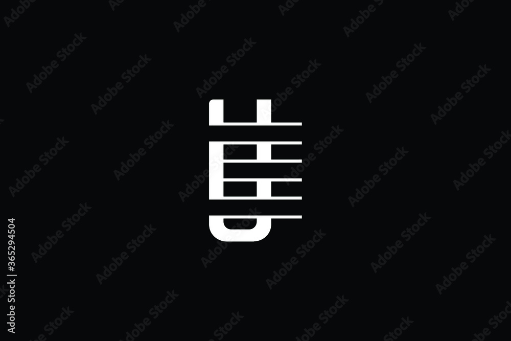 Minimal Innovative Initial UE logo and EU logo. Letter EU UE creative elegant Monogram. Premium Business logo icon. White color on black background Minimal Innovative Initial UE logo and EU logo. Letter EU UE creative elegant Monogram. Premium Business logo icon. White color on black background