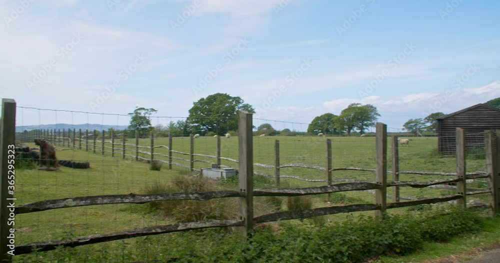 English countryside farm landscape (4k Slow-motion) English countryside farm landscape (4k Slow-motion)