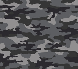 Fototapete Tarnmuster Stilvolles Graues Camouflage Ornament  © Sanvel