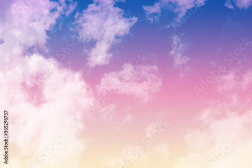 background with clouds and a pastel gradient, soft and blurry © pcperle