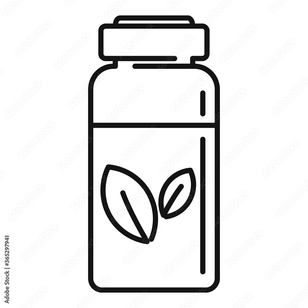 Homeopathy syringe bottle icon. Outline homeopathy syringe bottle vector icon for web design isolated on white background Homeopathy syringe bottle icon. Outline homeopathy syringe bottle vector icon for web design isolated on white background