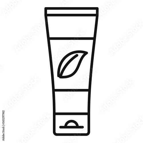 Homeopathic cream tube icon. Outline homeopathic cream tube vector icon for web design isolated on white background