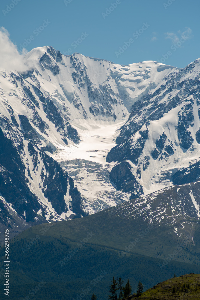 Glacier in the North Chuysky ridge, Altai Mountains