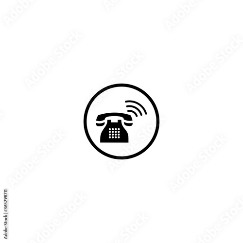 telephone, mobile phone, call phone icon vector symbol illustrations isolated white background