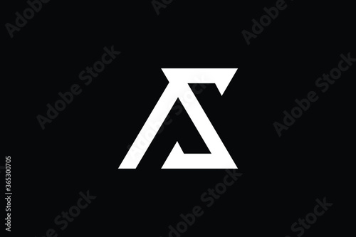 Free Download Minimal Innovative Initial PS logo and SP logo. Letter AS LOGO AND SA LOGO creative elegant Monogram. Premium Business logo icon. White color on black background - GFXLoad
