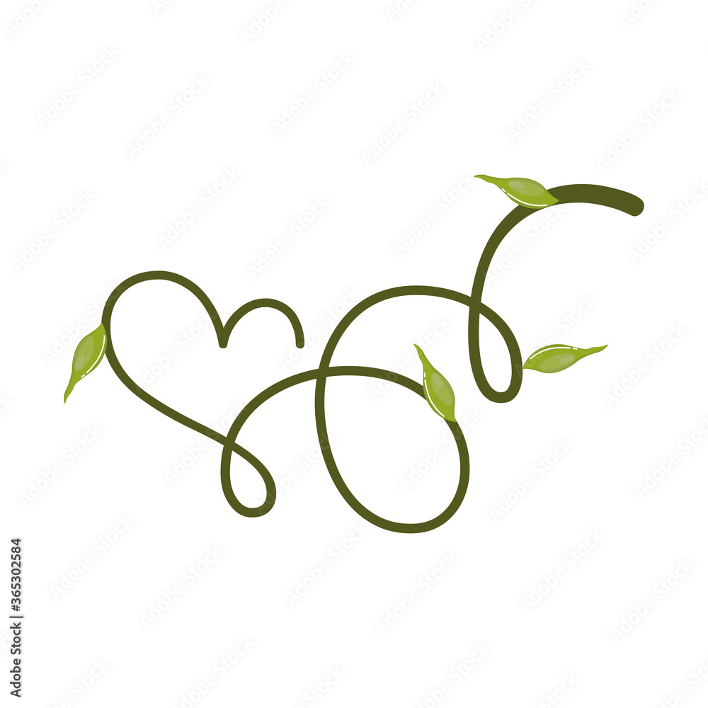 Obraz premium Climbing plant icon. Garden decoration - Vector illustration