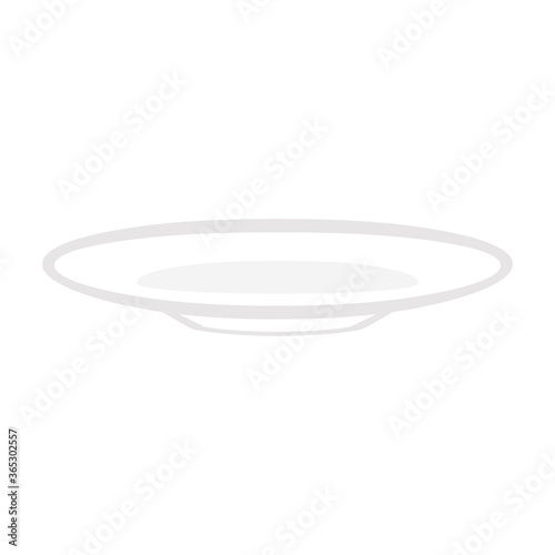 Empty dish icon. Empty plate icon - Vector