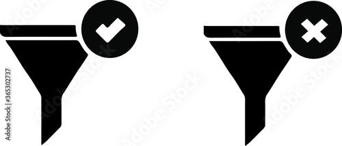 filter icon isolated on background