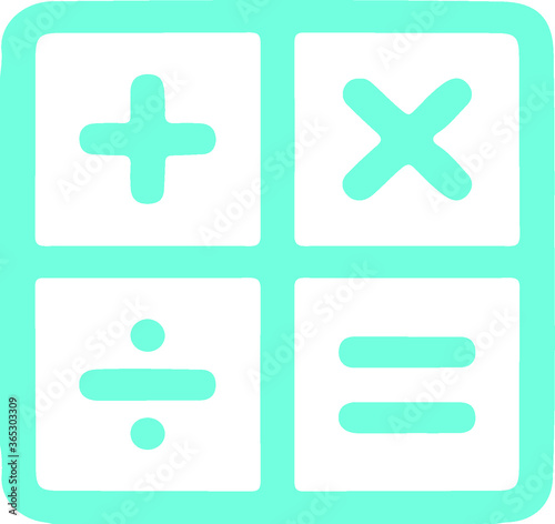 calculator icon isolated on background