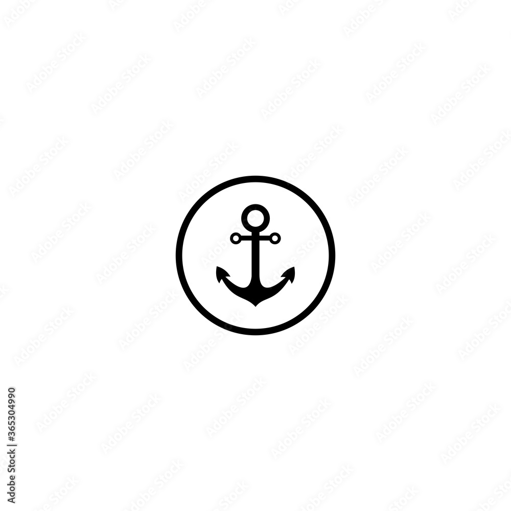 anchor icon vector symbol illustrations isolated white background anchor icon vector symbol illustrations isolated white background