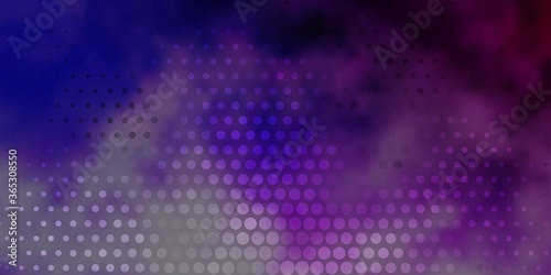 Light Purple vector background with spots. Glitter abstract illustration with colorful drops. Design for posters, banners.