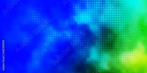 Light Blue, Green vector template with circles. Abstract illustration with colorful spots in nature style. Pattern for websites.
