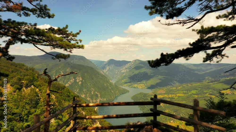 View at Perucac lake and river Drina from Tara mountain in Serbia View at Perucac lake and river Drina from Tara mountain in Serbia