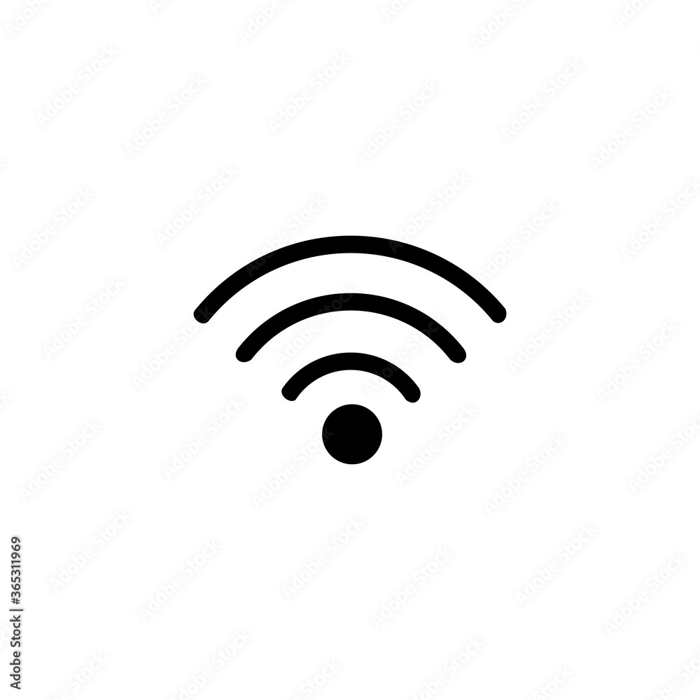 WIFI icon vector symbol illustrations isolated white background WIFI icon vector symbol illustrations isolated white background