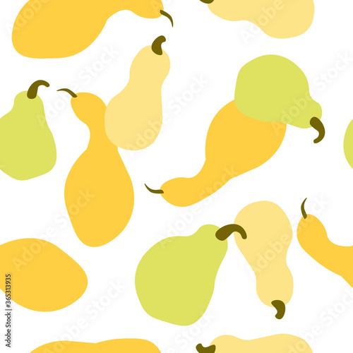 Seamless pattern with zucchini for wallpapers textures textile harvest vegetarian vector design illustration green food fabric