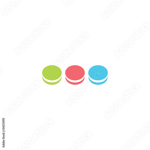 a simple Macarons logo / icon design