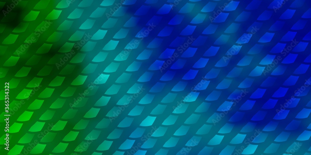 Light Blue, Green vector pattern in square style.