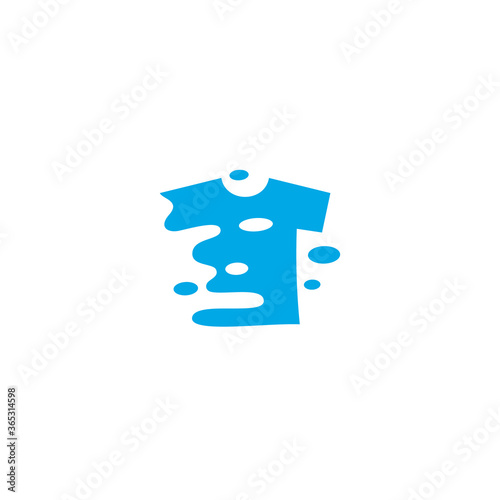 T-Shirt and Splash logo / icon design