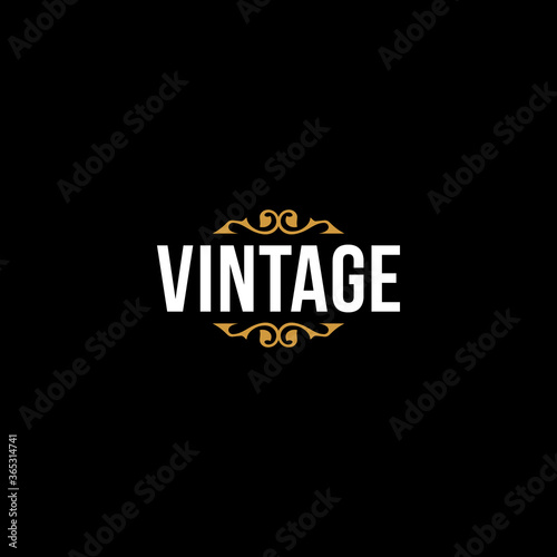 Vintage logo or wordmark design