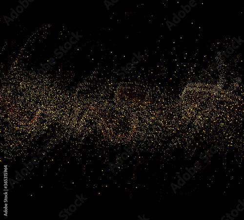 Glitter gold dust