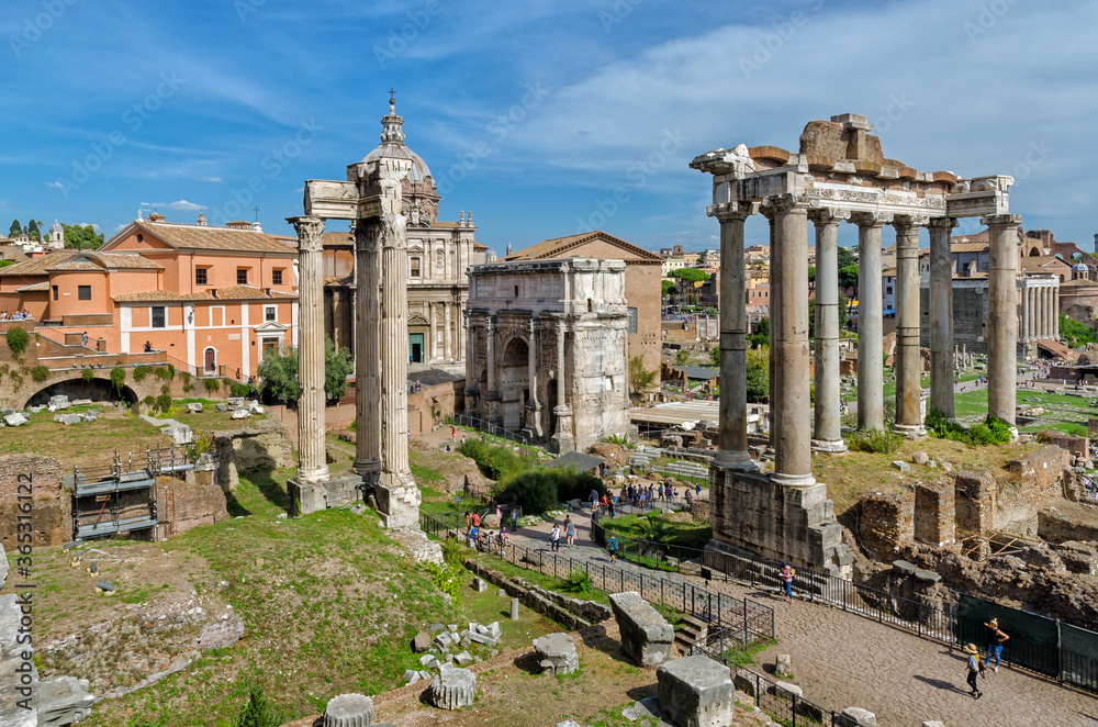 Rome, Italy. The Imperial Forum.