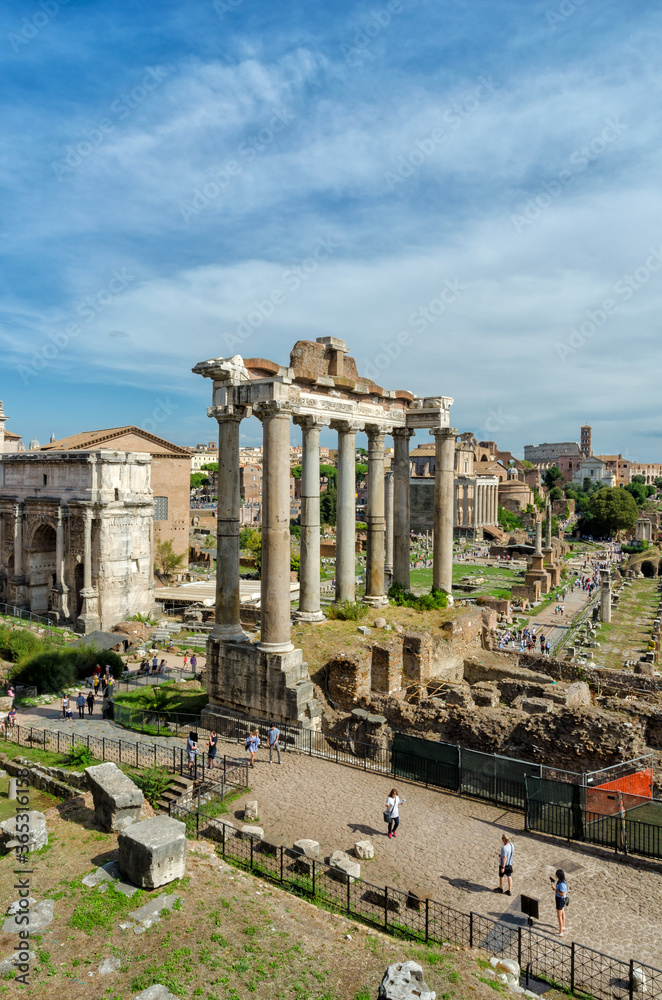 Rome, Italy.  The Imperial Forum.