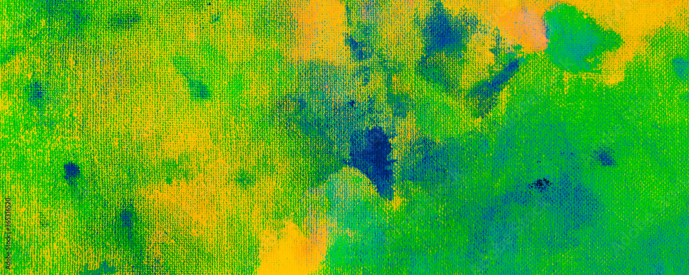 Fototapeta premium Green Artistic Texture. Yellow Dirty Art