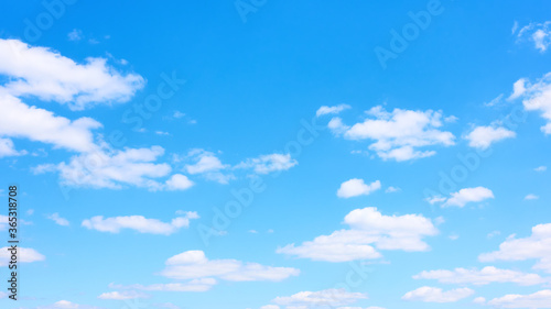 Panoramic view of the blue sky