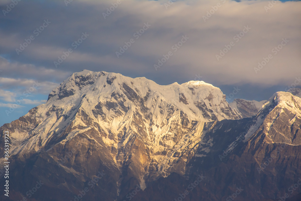 Snowed Himalayan Mountain landscape in nepal Snowed Himalayan Mountain landscape in nepal