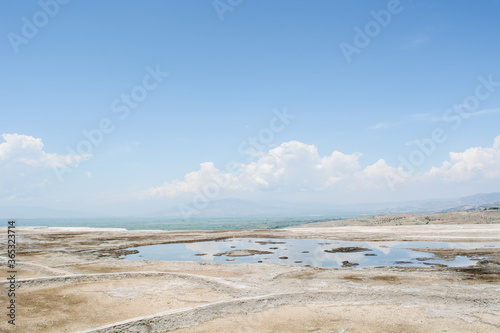 Turke# Pamukkale#white limestone terraces