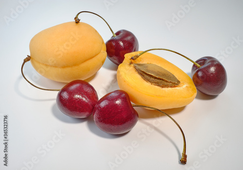 fruit cake with cherry