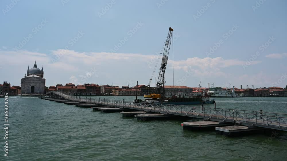 Venice, Italy - Historic buildings between the canals of the lagoon city Venice, Italy - Historic buildings between the canals of the lagoon city