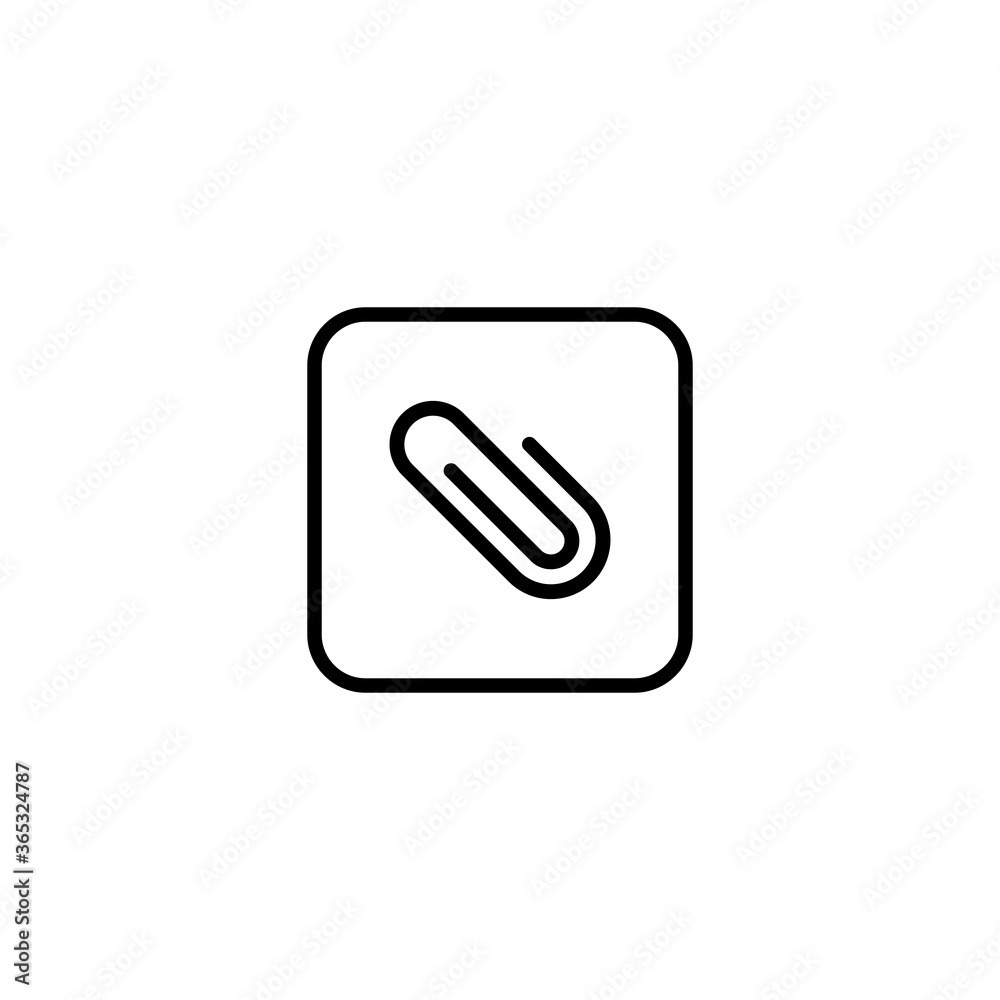 paper clips icon vector symbol illustrations isolated white background paper clips icon vector symbol illustrations isolated white background