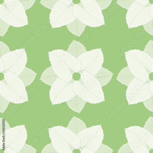 Colocasia leaf floral seamless pattern background. Tropical foliage flower vector illustration.