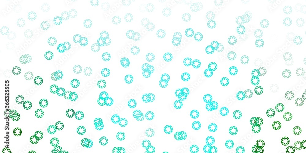 Light green vector background with spots.