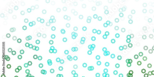 Light green vector background with spots.